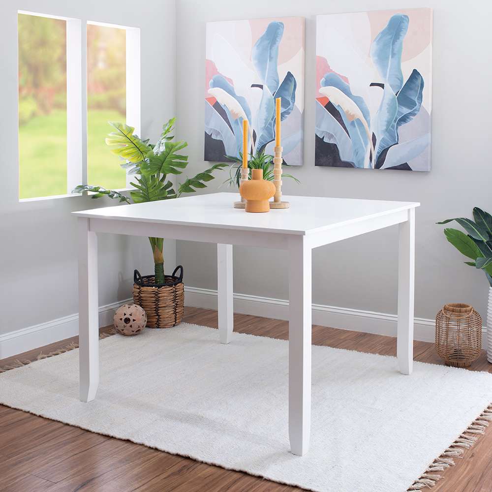 Powell Company - Mayfair Square Counter Height Table White - D1015LD23CTW veiw 7