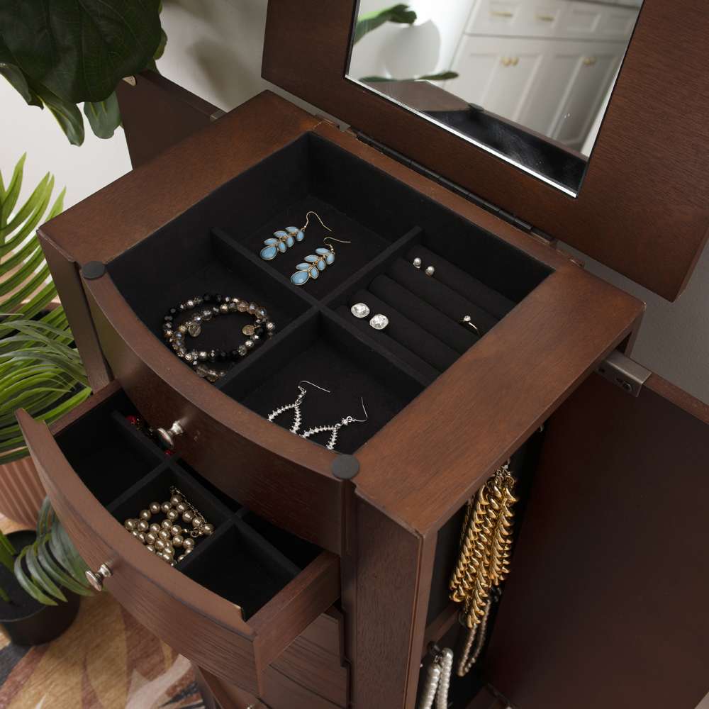 Powell Company - Merlot Jewelry Armoire - 398-315 veiw 10