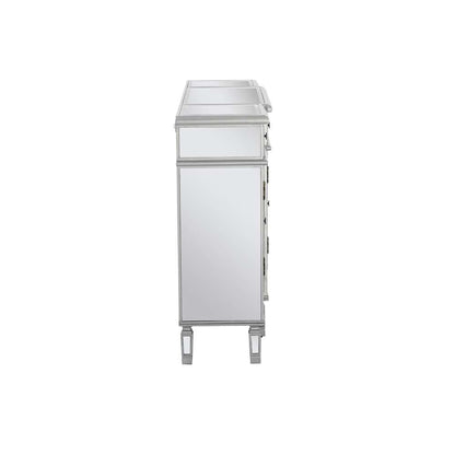 Powell Company - Mirrored 3-Drawer 4-Door Console - 233-695 veiw 3