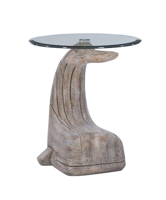 Powell Company - Moby Whale Side Accent Table Driftwood - D1294A19 veiw 1