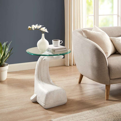 Powell Company - Moby Whale Side Table White - D1294A19WHW veiw 8