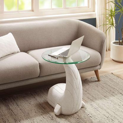 Powell Company - Moby Whale Side Table White - D1294A19WHW veiw 9