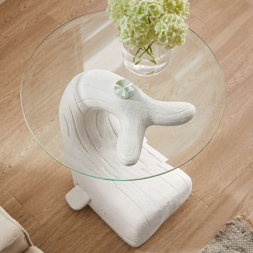 Powell Company - Moby Whale Side Table White - D1294A19WHW veiw 10