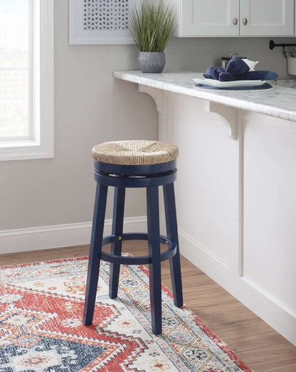 Powell Company - Morgan Barstool Navy Blue  - D1267B19NBBS veiw 5