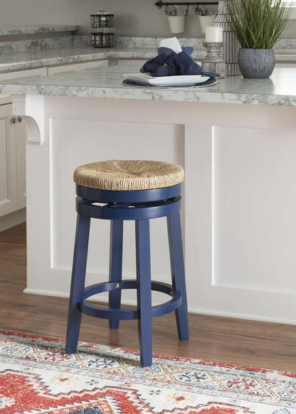 Powell Company - Morgan Counter Stool Navy Blue - D1267B19NBCS veiw 5
