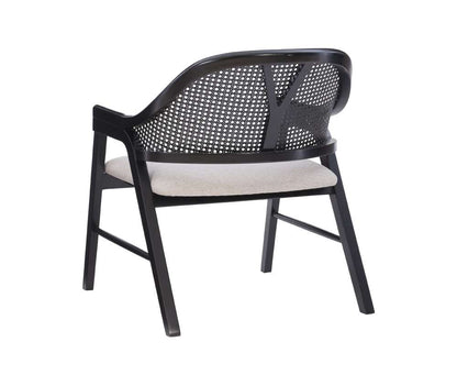 Powell Company - Nyla Dining Chair, Black/Light Beige Cushion - D1494D22AC veiw 4