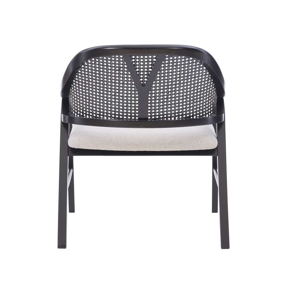 Powell Company - Nyla Dining Chair, Black/Light Beige Cushion - D1494D22AC veiw 5