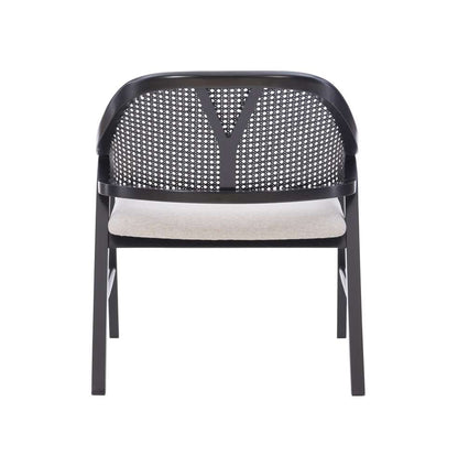 Powell Company - Nyla Dining Chair, Black/Light Beige Cushion - D1494D22AC veiw 5