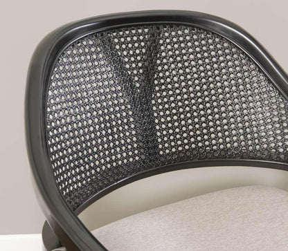 Powell Company - Nyla Dining Chair, Black/Light Beige Cushion - D1494D22AC veiw 9