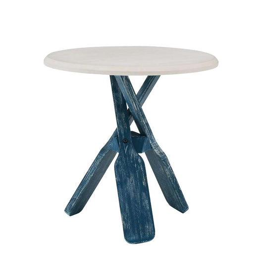 Powell Company - Omar Side Table Blue - D1290A19B veiw 2