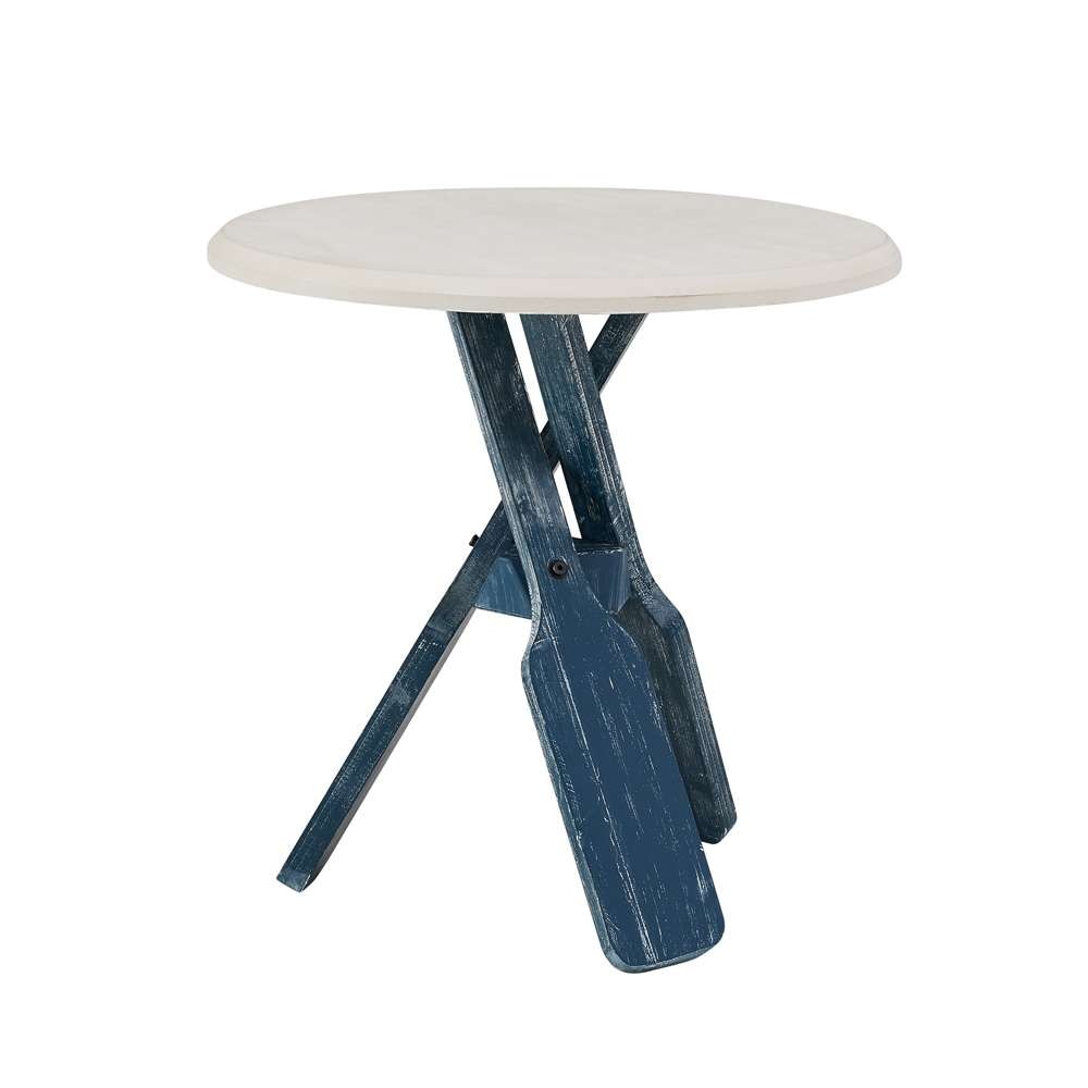 Powell Company - Omar Side Table Blue - D1290A19B veiw 3