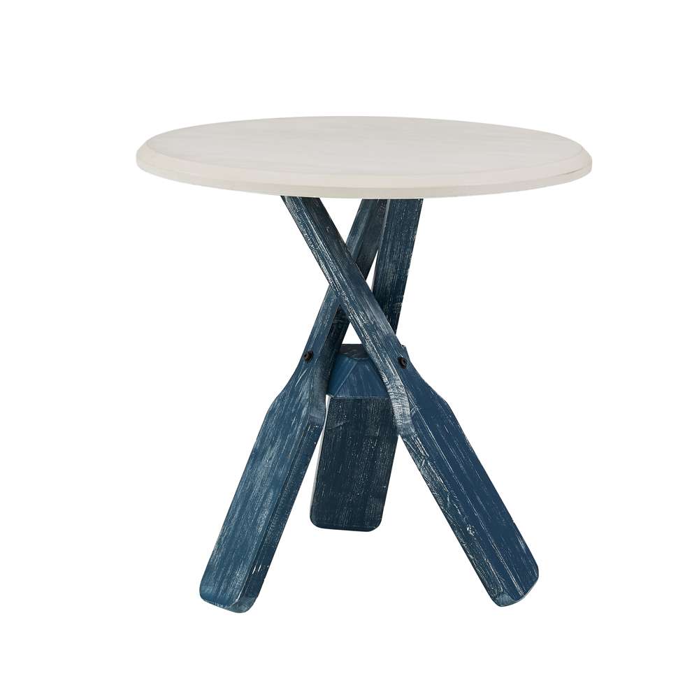Powell Company - Omar Side Table Blue - D1290A19B veiw 4