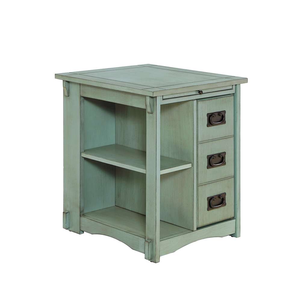 Powell Company - Parnell Side Table Teal  - D1119A17T veiw 3