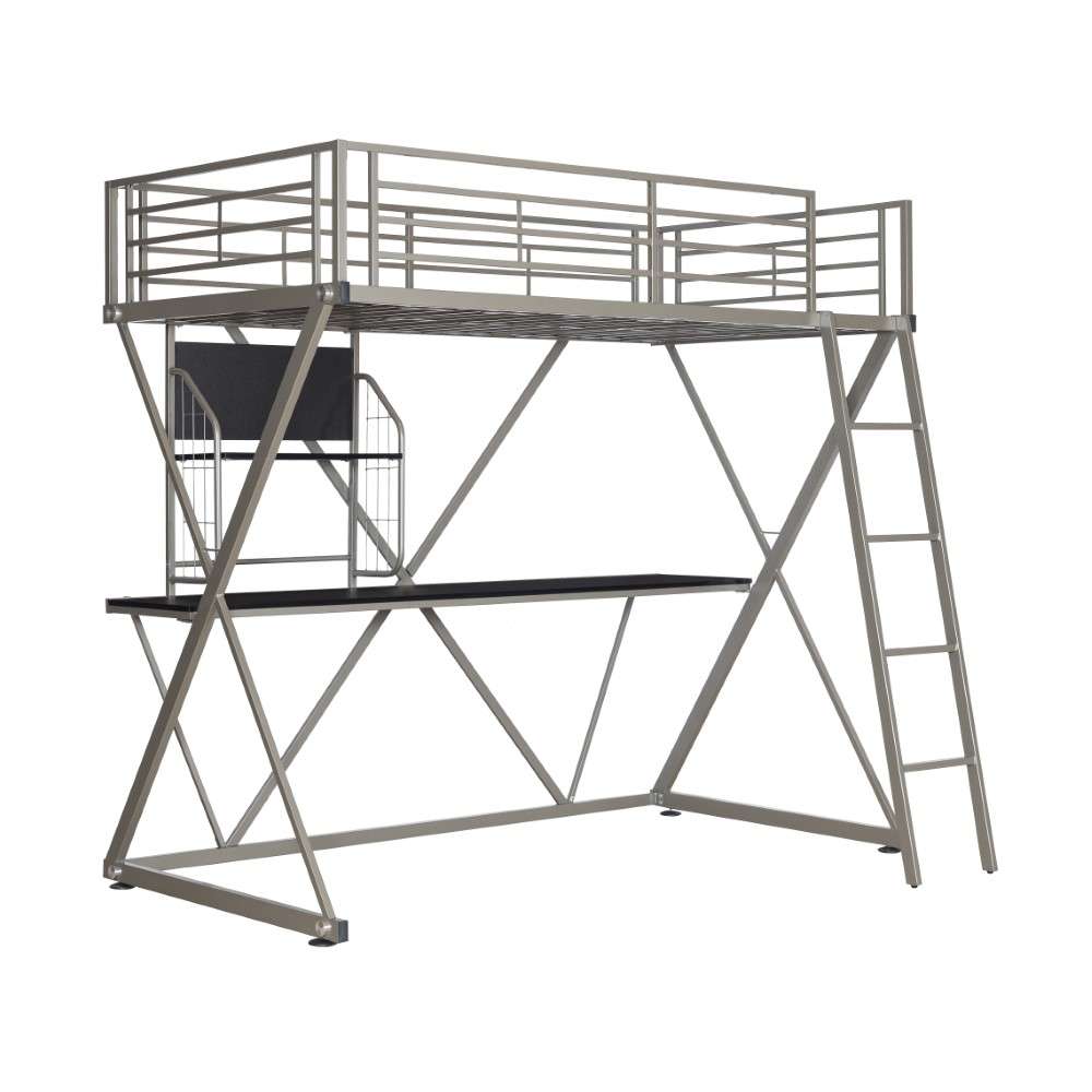 Powell Company - Pewter Student Loft Bed - 941-119 veiw 2