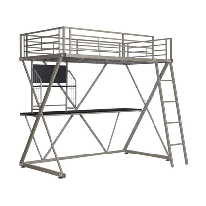 Powell Company - Pewter Student Loft Bed - 941-119 veiw 2