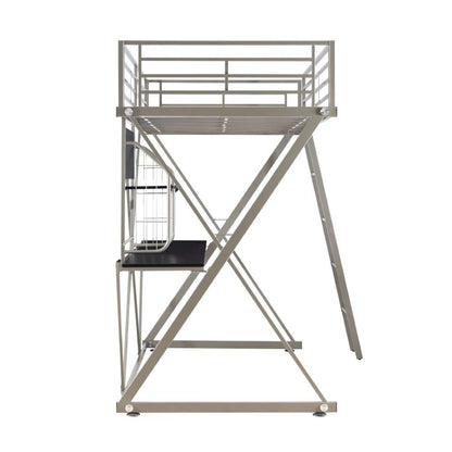 Powell Company - Pewter Student Loft Bed - 941-119 veiw 4