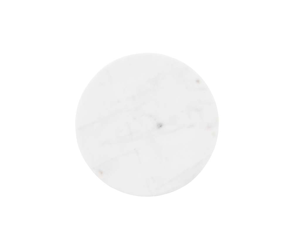 Powell Company - Rian Spiral Drink Table White Marble - D1323A20W veiw 2