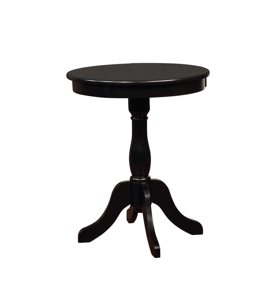 Powell Company - Round Black Table - 271-353 veiw 1