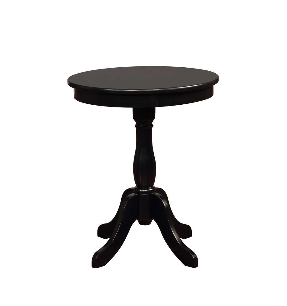 Powell Company - Round Black Table - 271-353 veiw 2