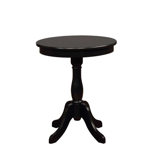 Powell Company - Round Black Table - 271-353 veiw 2