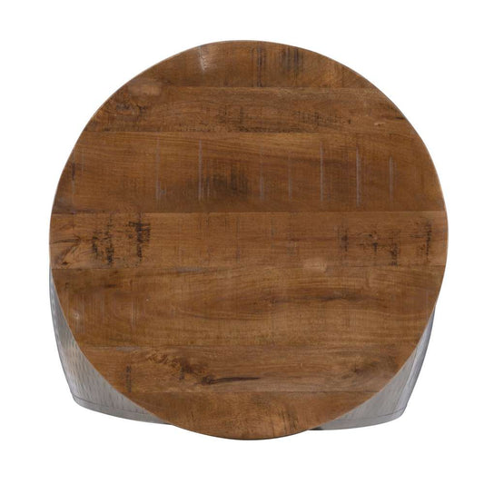 Powell Company - Royce Pewter Drum W/ Storage - D1241A19S veiw 2