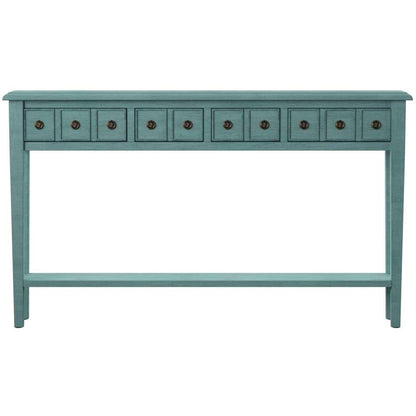 Powell Company - Sadie Teal Long Console - 16A8213T veiw 3