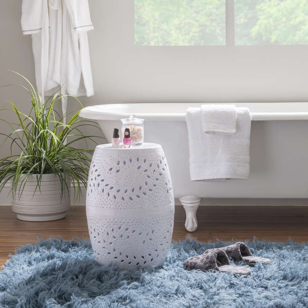 Powell Company - Safiya Side Table Bright White - D1458A21WHT veiw 3