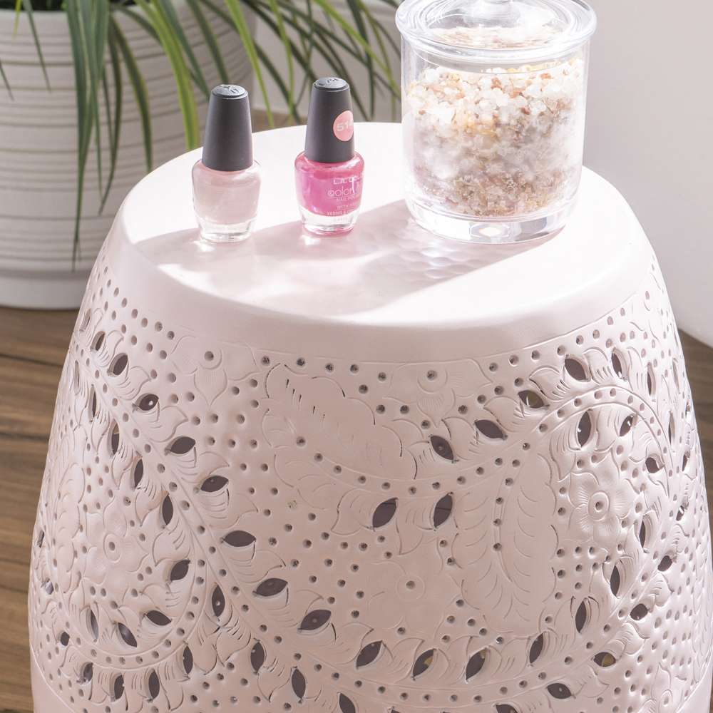 Powell Company - Safiya Side Table Light Pink - D1458A21PNK veiw 4