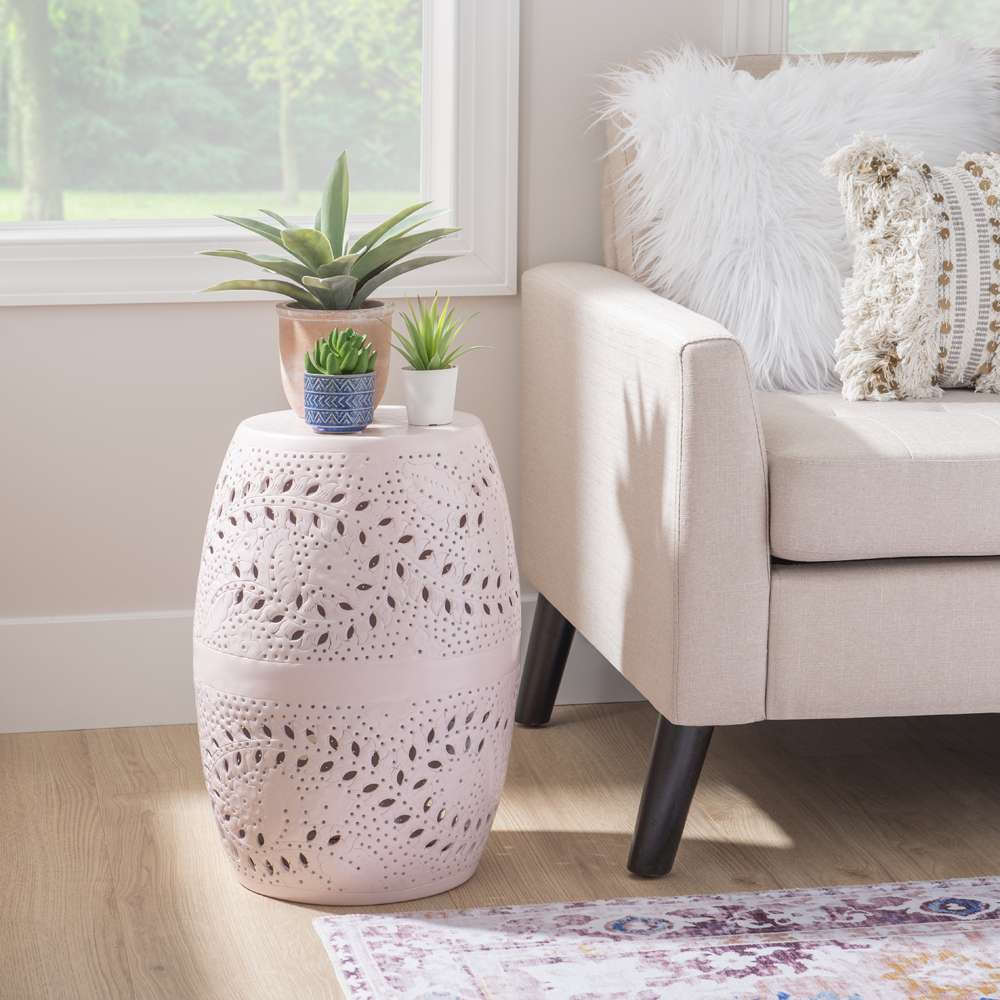 Powell Company - Safiya Side Table Light Pink - D1458A21PNK veiw 5