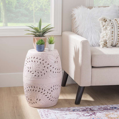 Powell Company - Safiya Side Table Light Pink - D1458A21PNK veiw 5
