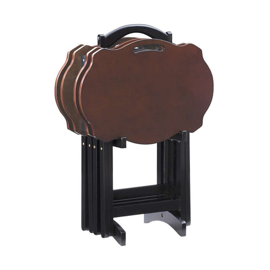 Powell Company - Serpentine Black Tray Table - 15A8088TT veiw 1