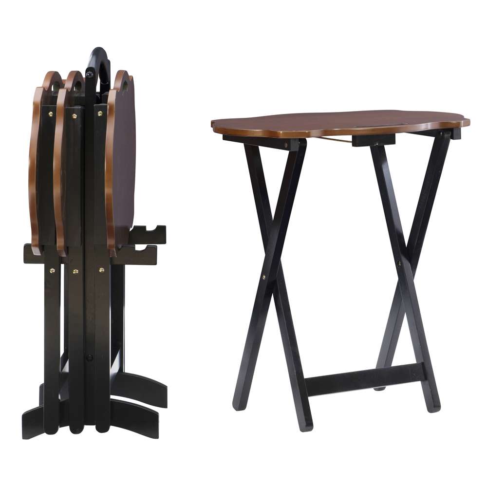 Powell Company - Serpentine Black Tray Table - 15A8088TT veiw 4