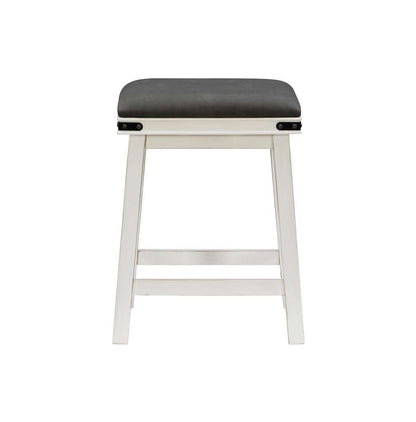 Powell Company - Serrano Counter Stool Off White - D1123B17CSW veiw 2