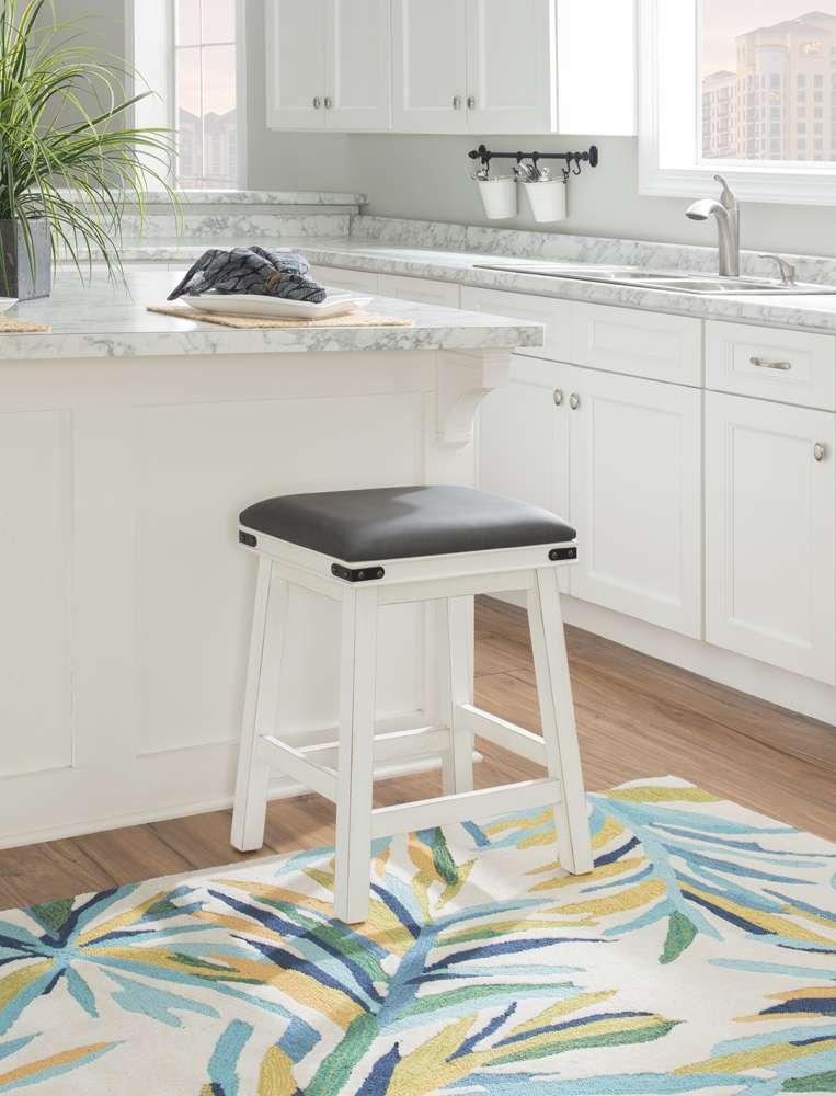 Powell Company - Serrano Counter Stool Off White - D1123B17CSW veiw 6