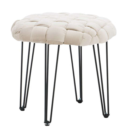 Powell Company - Shadbury Cream Round Stool - D1374S20RBC veiw 1