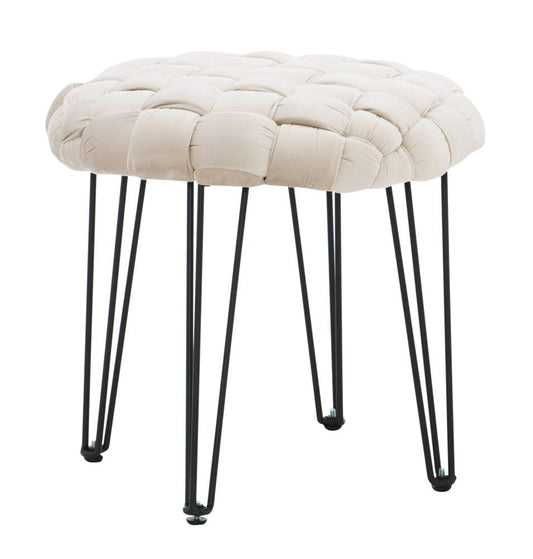 Powell Company - Shadbury Cream Round Stool - D1374S20RBC veiw 1