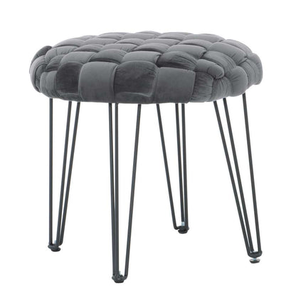 Powell Company - Shadbury Round Stool Grey - D1374S20RBG veiw 1