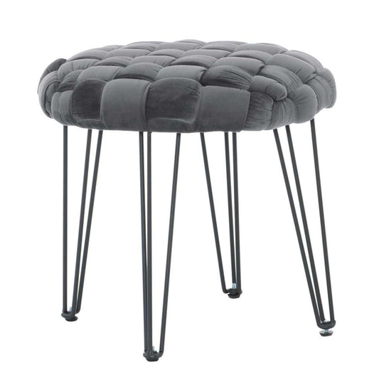Powell Company - Shadbury Round Stool Grey - D1374S20RBG veiw 1