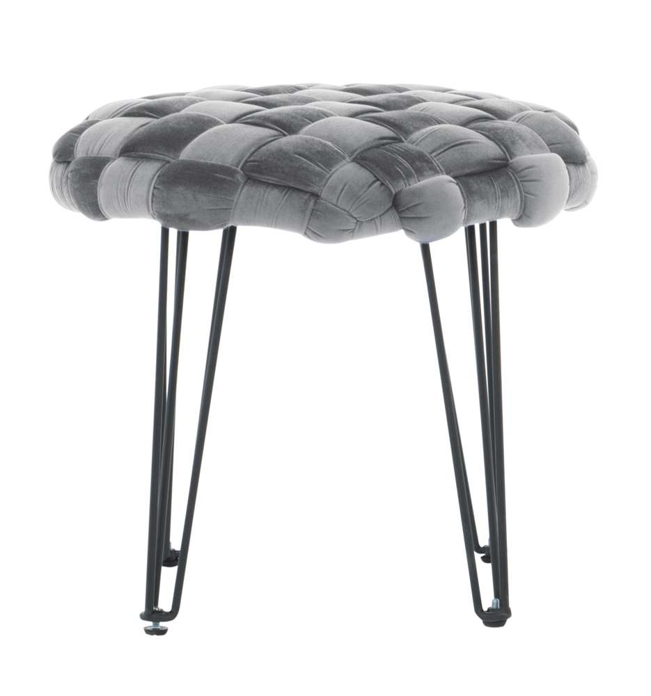 Powell Company - Shadbury Round Stool Grey - D1374S20RBG veiw 2