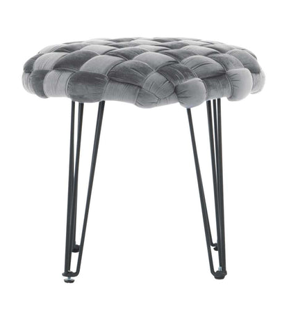 Powell Company - Shadbury Round Stool Grey - D1374S20RBG veiw 2