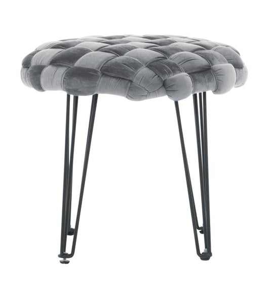 Powell Company - Shadbury Round Stool Grey - D1374S20RBG veiw 2