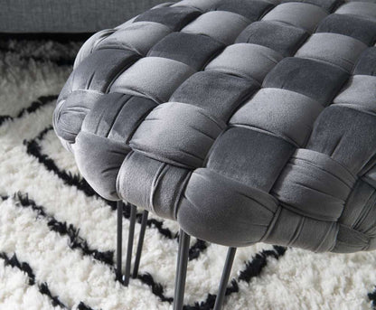 Powell Company - Shadbury Round Stool Grey - D1374S20RBG veiw 5