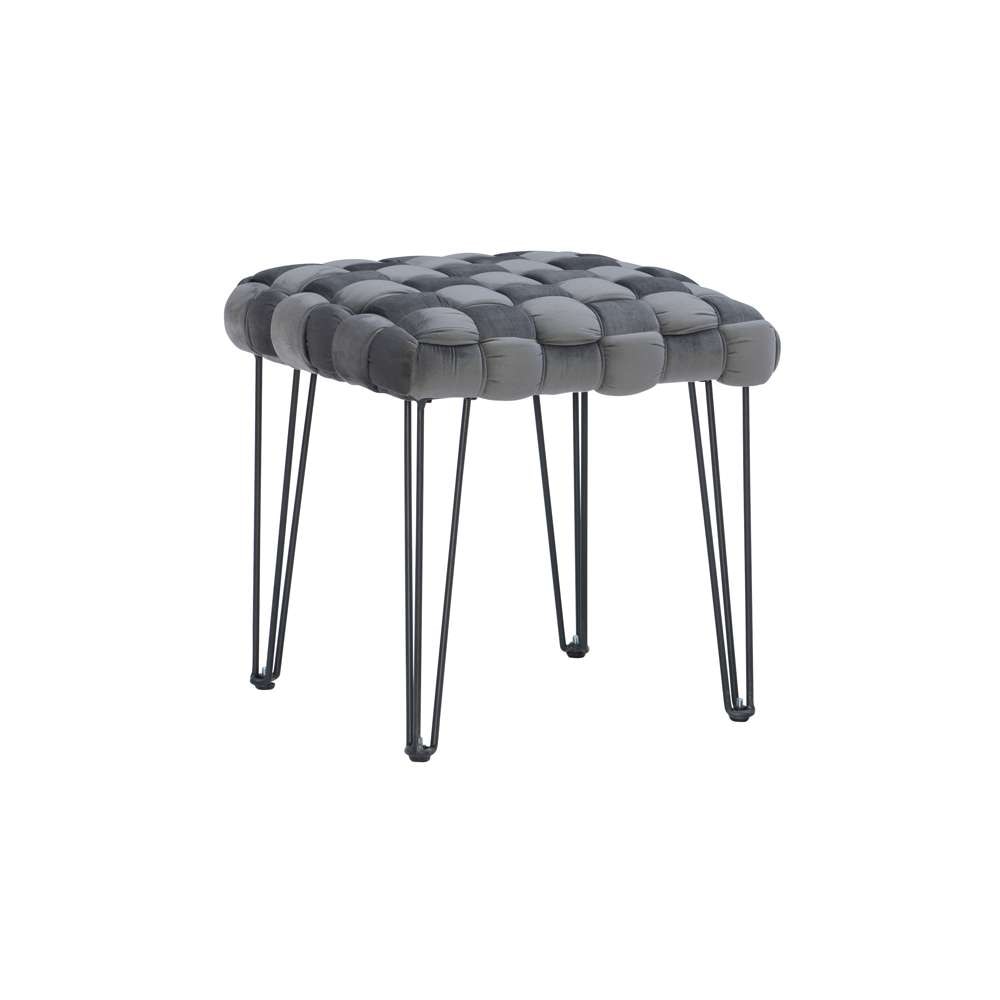 Powell Company - Shadbury Square Stool Grey - D1375S20SBG veiw 1