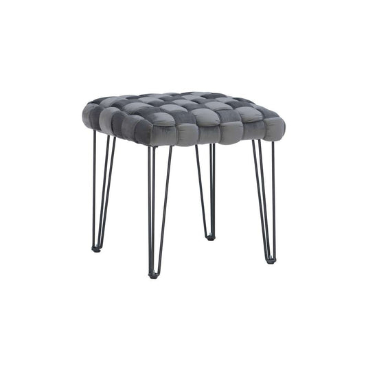 Powell Company - Shadbury Square Stool Grey - D1375S20SBG veiw 1