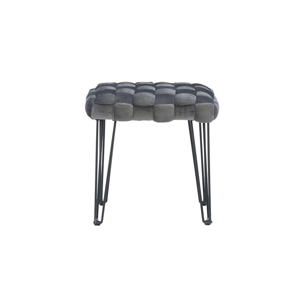 Powell Company - Shadbury Square Stool Grey - D1375S20SBG veiw 2