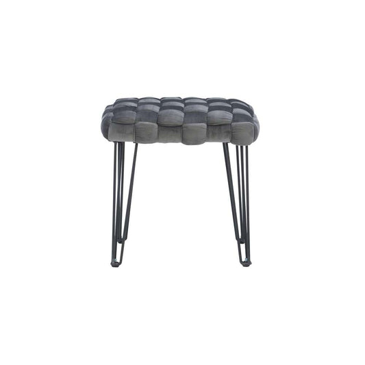 Powell Company - Shadbury Square Stool Grey - D1375S20SBG veiw 2