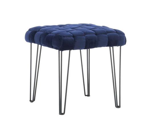 Powell Company - Shadbury Square Stool Navy - D1375S20SBN veiw 1