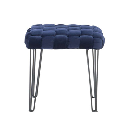 Powell Company - Shadbury Square Stool Navy - D1375S20SBN veiw 2