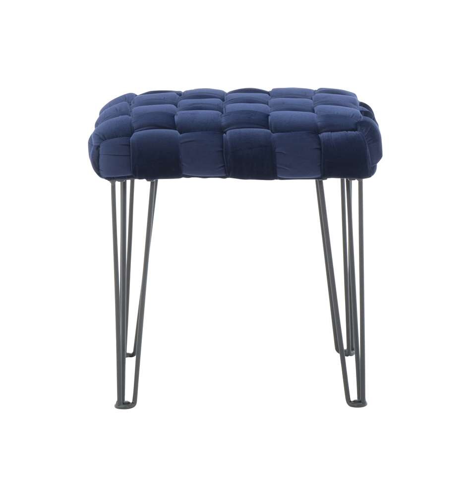 Powell Company - Shadbury Square Stool Navy - D1375S20SBN veiw 4