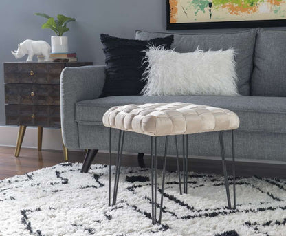 Powell Company - Shadbury Square Stool - D1375S20SBC veiw 4